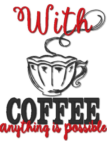 Kitchen Towel Quote Set of 6