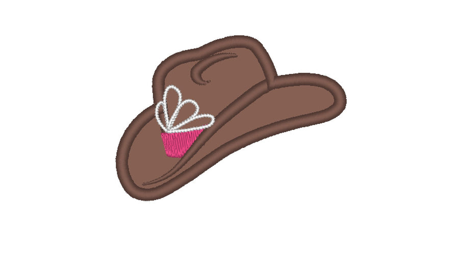 Cowgirl Baby Girl Cowboy Hat with Tiara Crown Applique