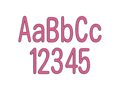 Fill Stitch Narrow Thin Font