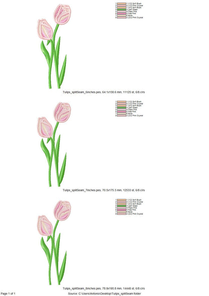 Tulip Flower Split Side Seam Cutout