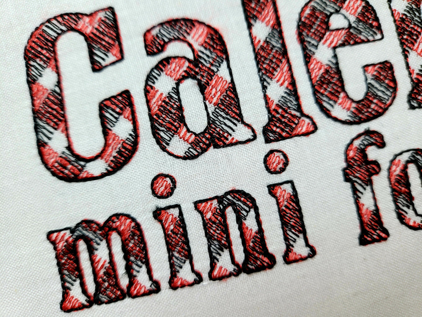 Mini Tartan Gingham Font