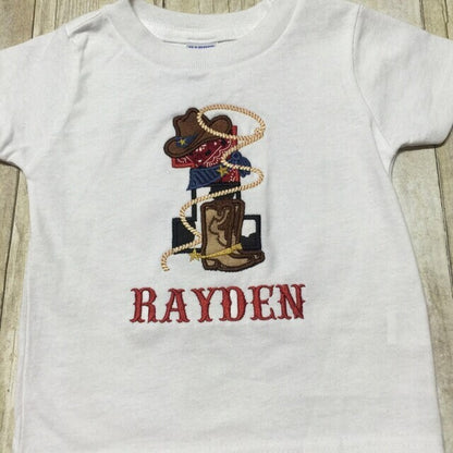 Cowboy Boots and Hat Birthday Number Set