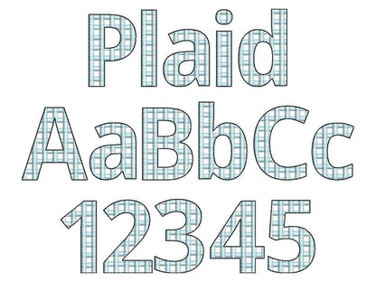 Buffalo Checkered Plaid Block Font