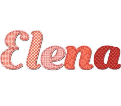 Summer Raggedy Edge Font Applique