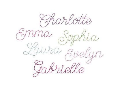 Quick Light Chain Stitch Script Handwritten Mini Font