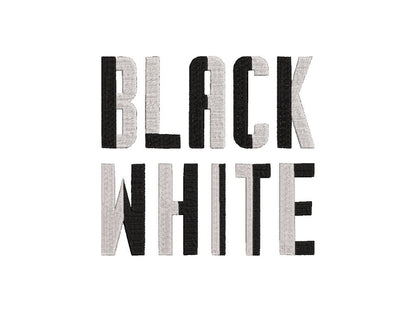 Narrow Fill Stitch Split Font