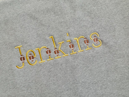 Satin Stitch Football Font Set of 2