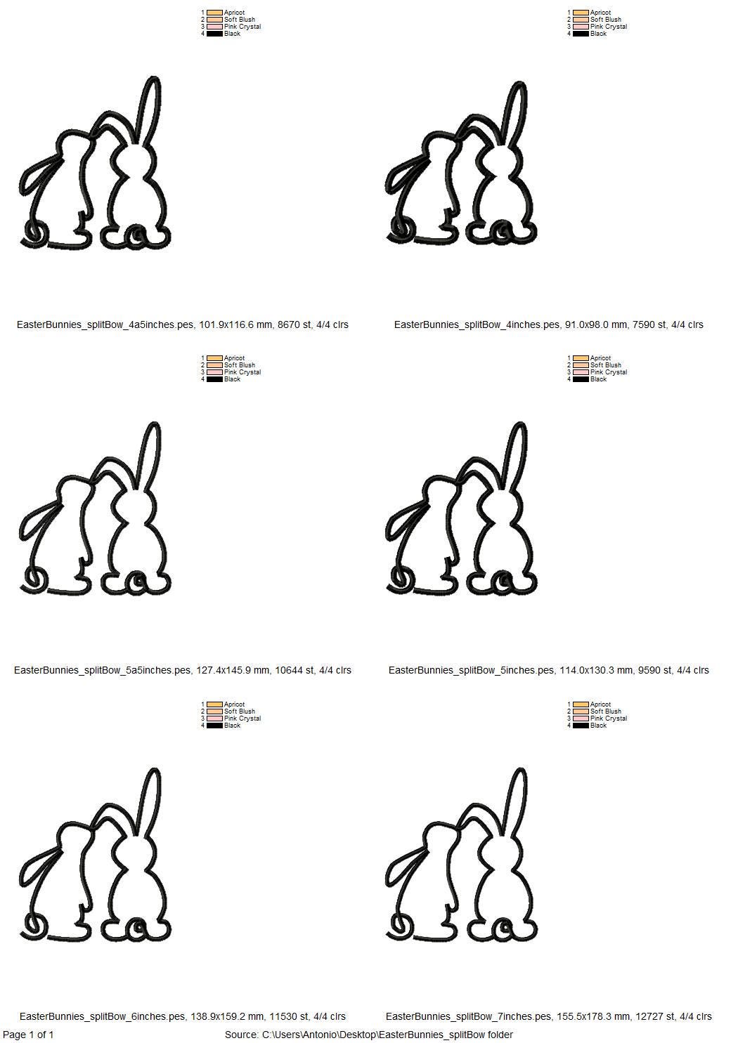 Easter Bunny Split Side Seam