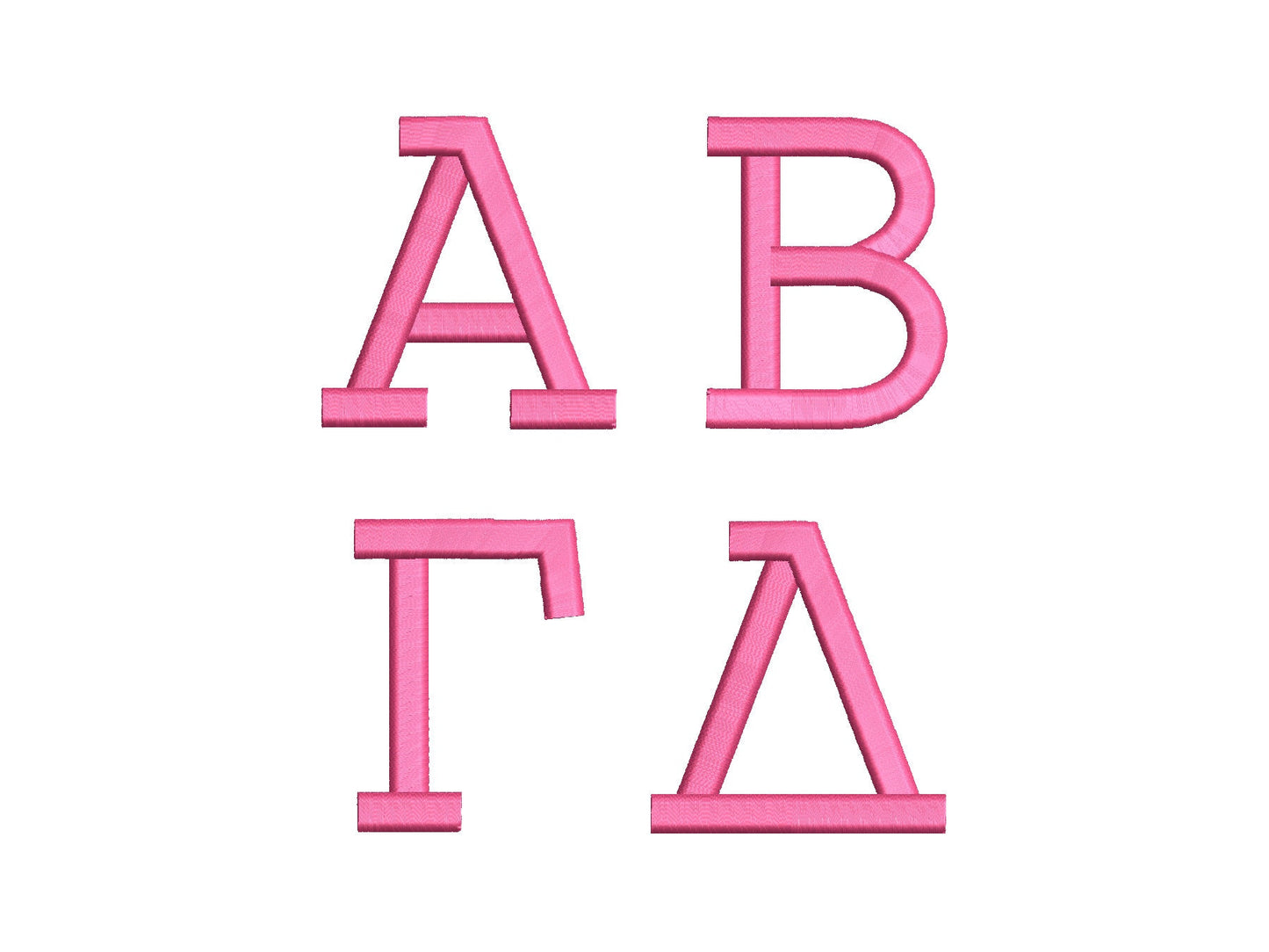 Puffy Puff Foam Sororities Greek Font
