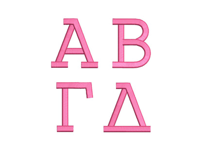 Puffy Puff Foam Sororities Greek Font