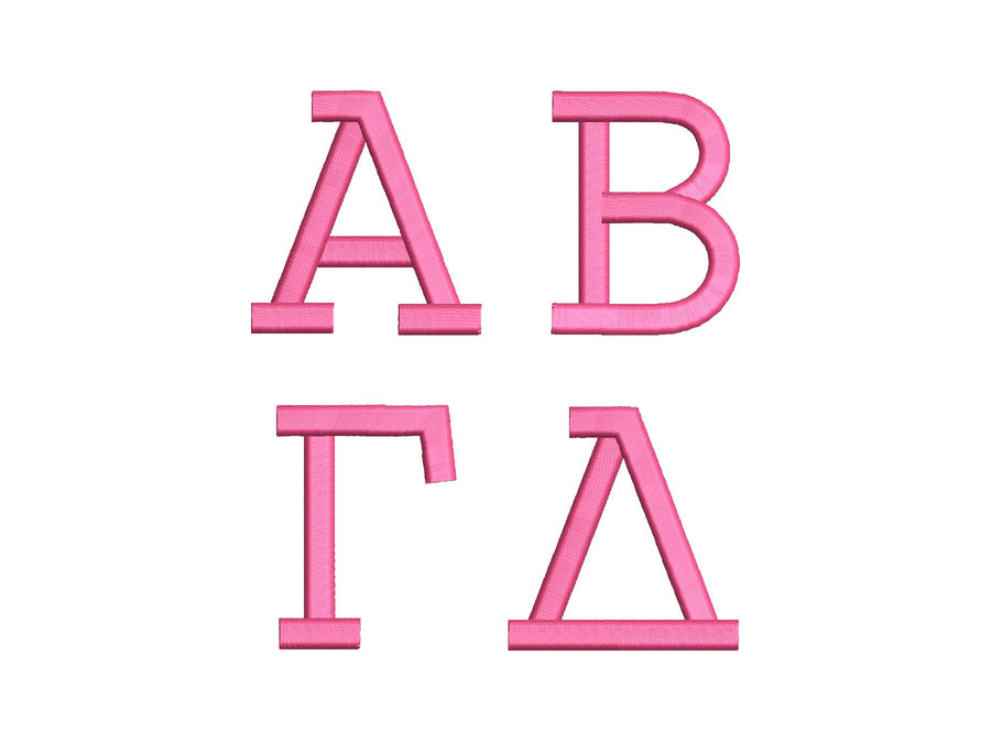 Puffy Puff Foam Sororities Greek Font