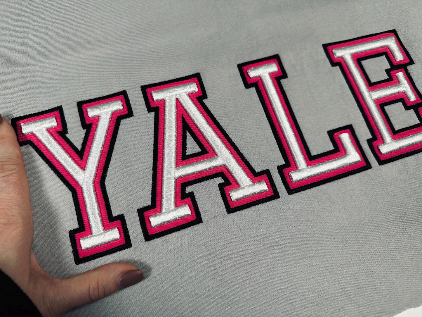 Puff Puffy Foam Narrow Sport Varsity Font Applique