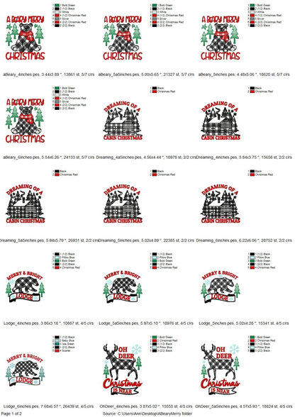 A Beary Merry Christmas Kitchen Towel Set