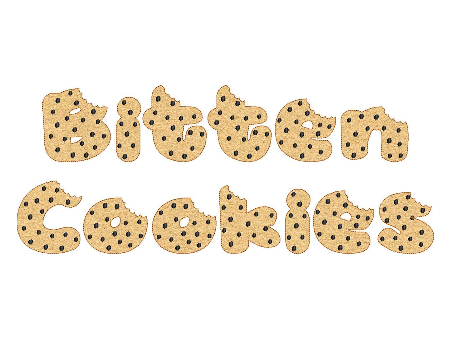 Bitten Cookie Feltie Font