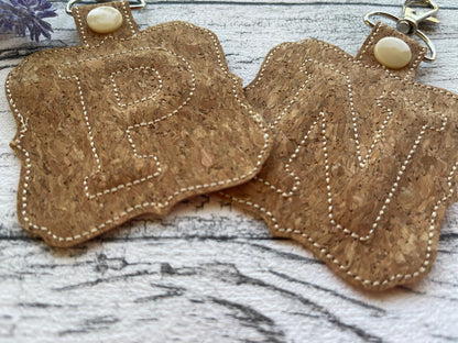 Puffy Puff Foam Square Classic Keychain Monogram ITH