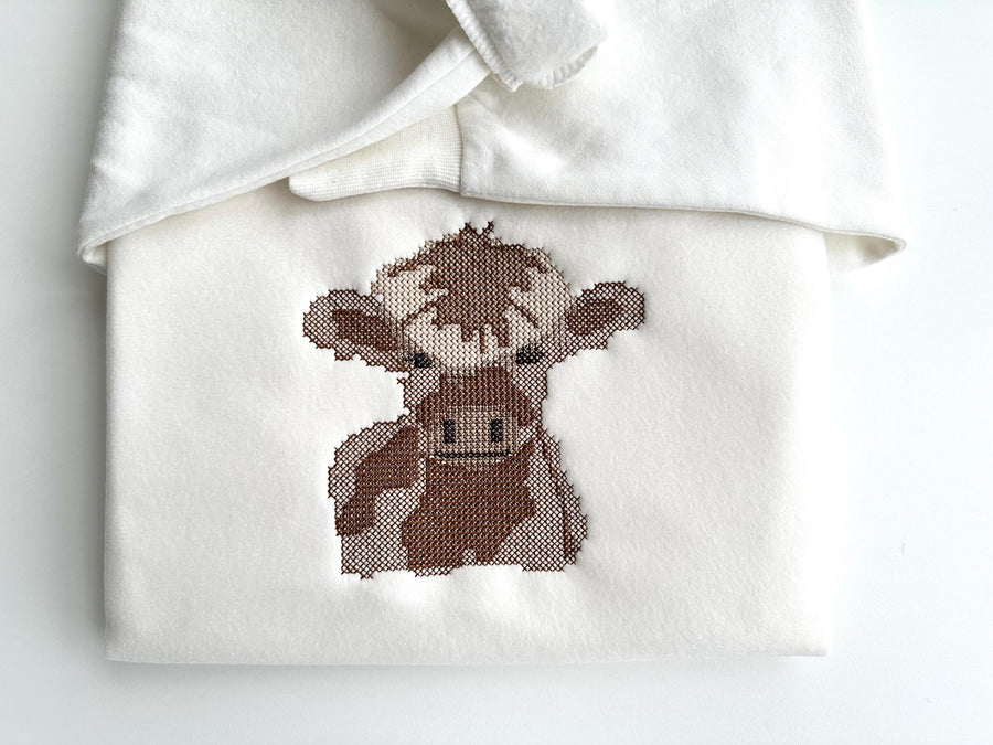Cross Stitch Little Cow Bull