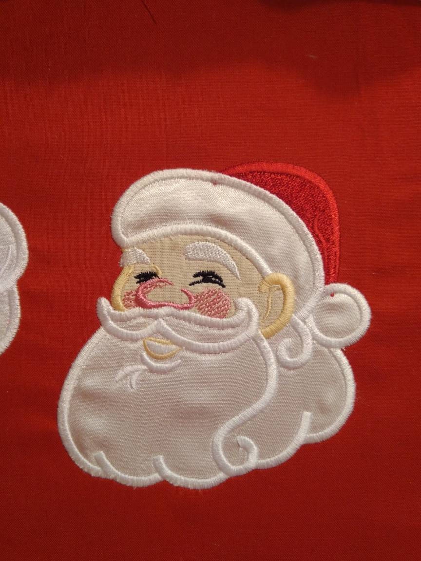 Mr and Mrs Santa Claus Applique
