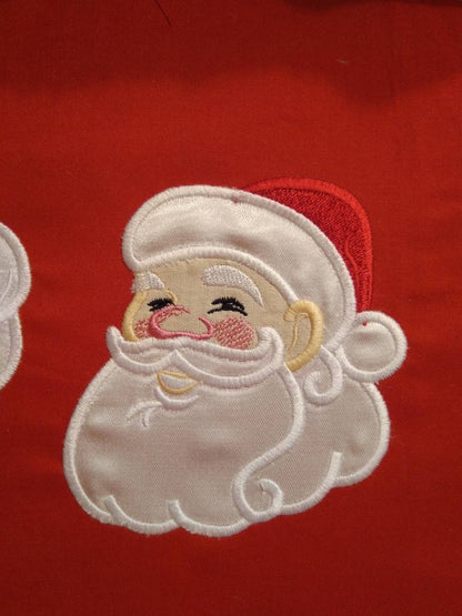 Mr and Mrs Santa Claus Applique