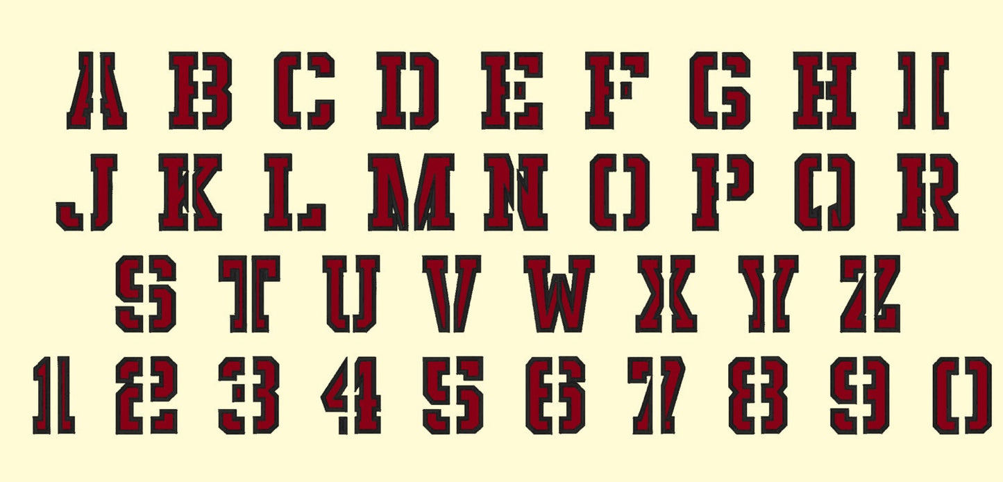 Split Varsity Collegiate Athletic Sport Font
