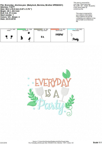 Shabby Chic Floral Organic Kitchen Set