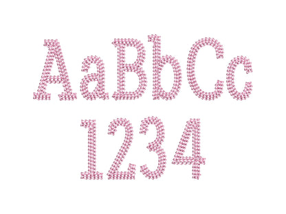 Chain Stitch Block Font