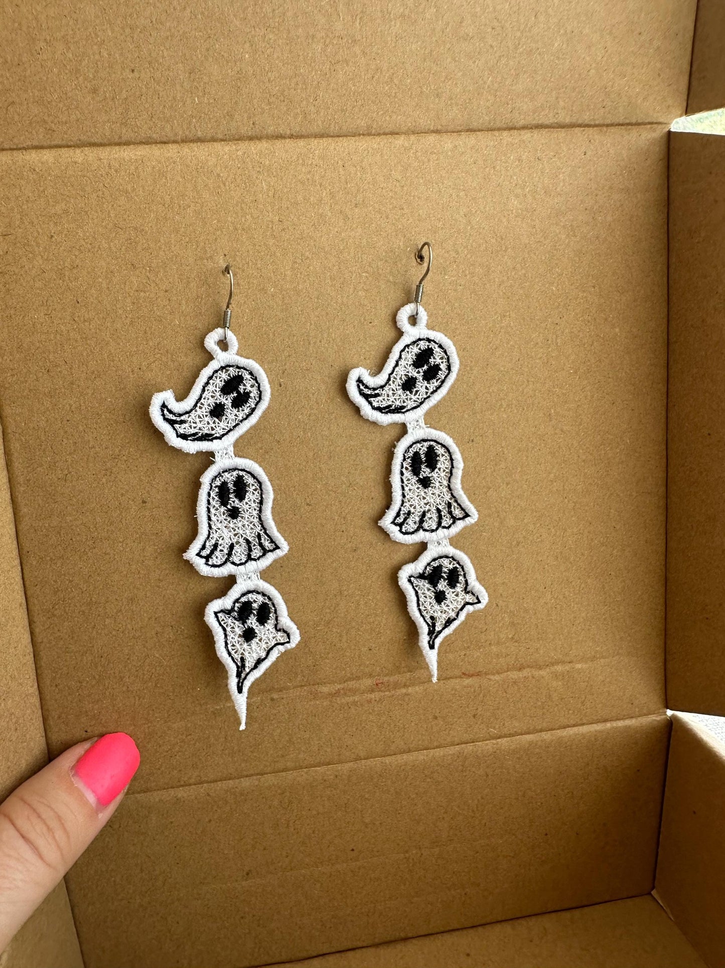 Spooky Ghost Earrings FSL