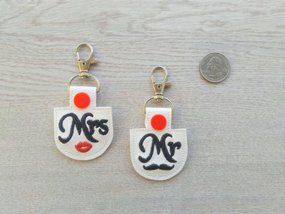 Mr and Mrs Keychain