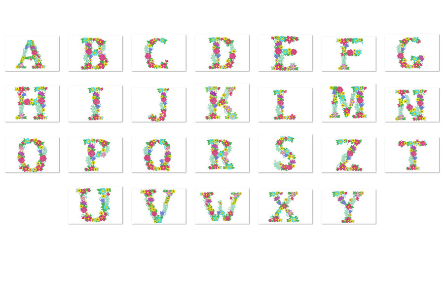 Liberty Garden Floral Font