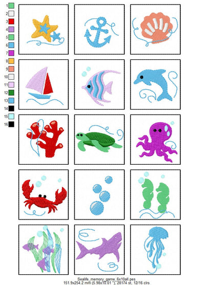 Memory Game Sea Life ITH