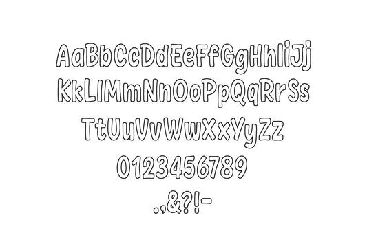 Kids Monogram Font Applique