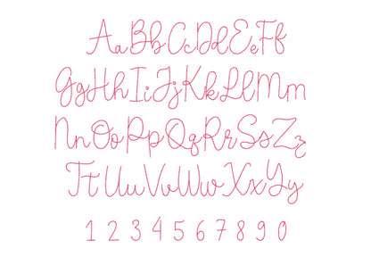 New Hand Stitch Effect Font