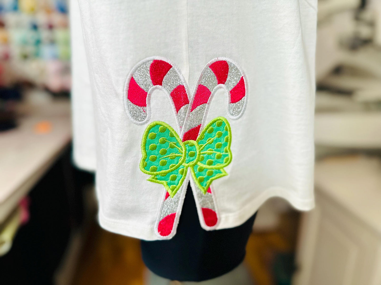 Christmas Candy Side Bow