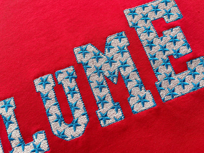 Stars Font machine embroidery design starry embroidery alphabet star