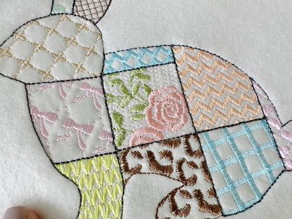 Patchwork Patterned Bunny