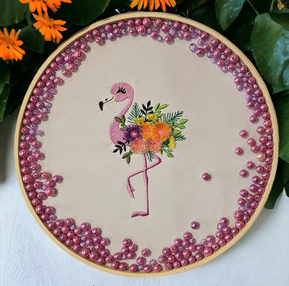 Fringed Flower Floral Flamingo