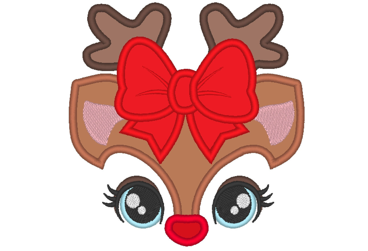 Little Reindeer Bow Applique