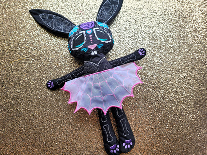 Sugar Skull Calavera Pretty Bunny ITH