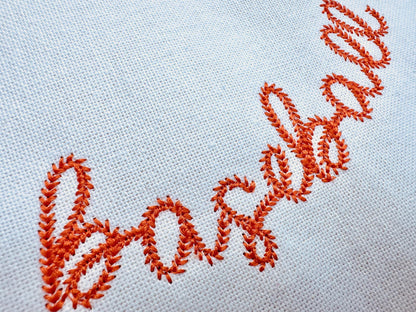 Sports Baseball Stitch Mini Font