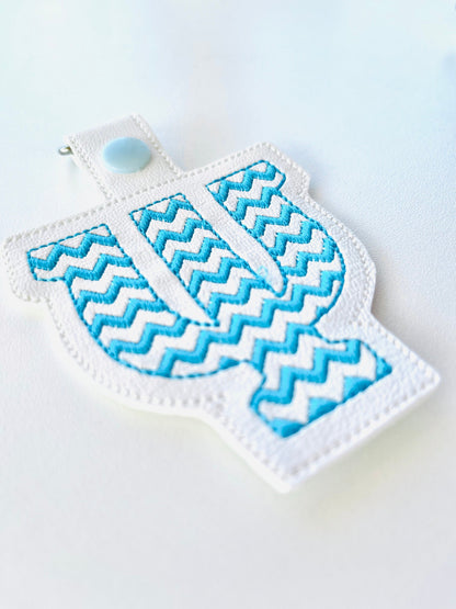 Ricrac Sororities Greek Monogram Keychain