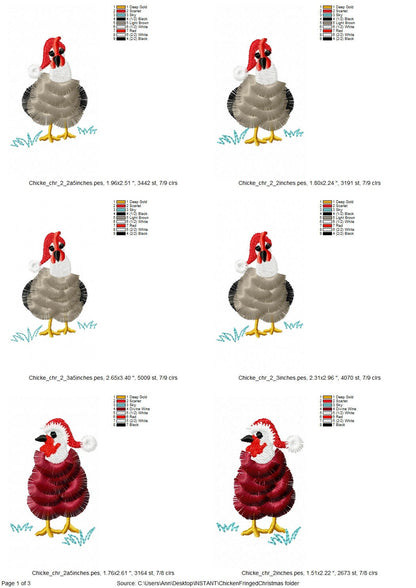 Cute Mini Fringed Chicken