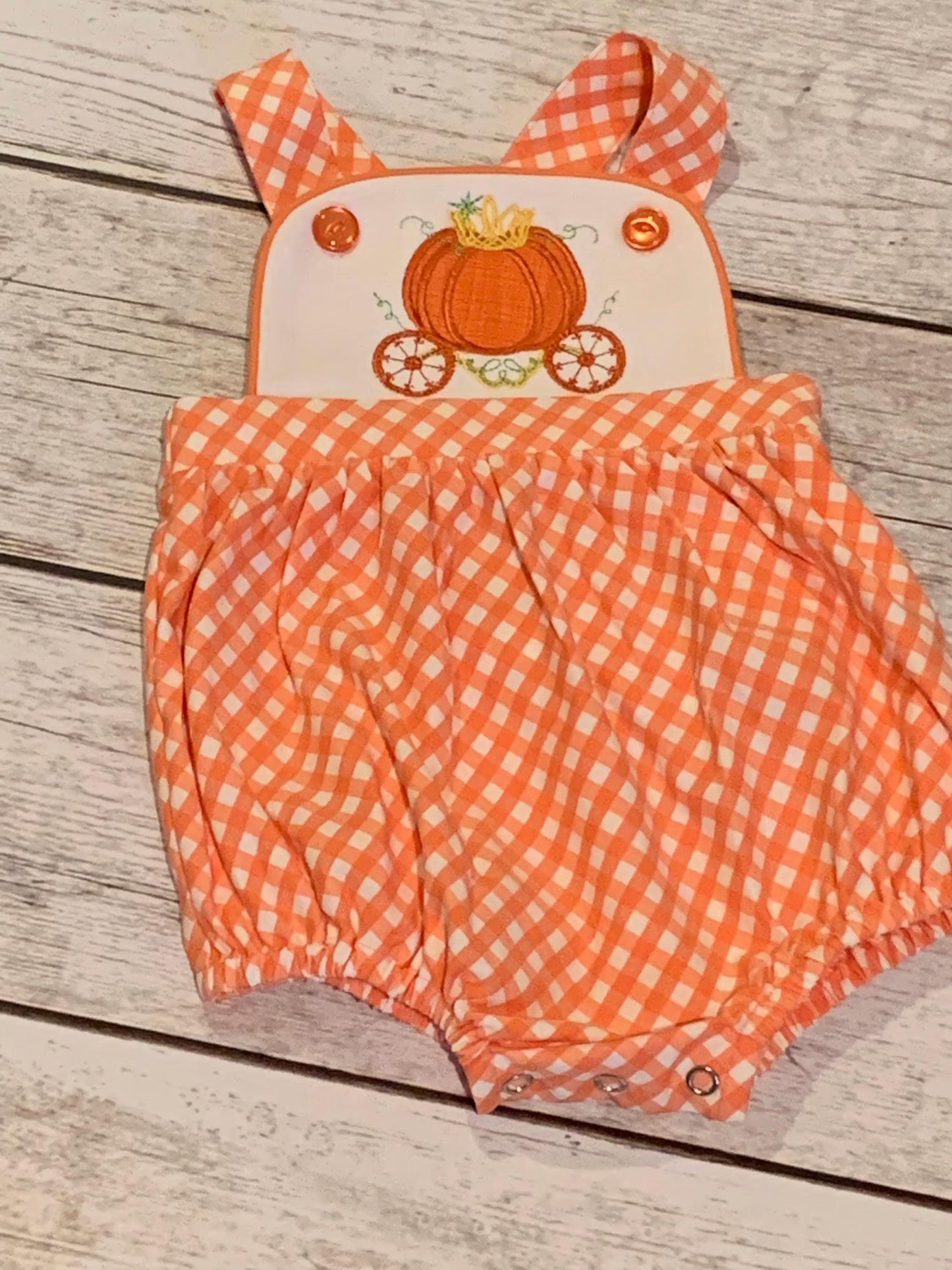 Princess Pumpkin Carriage Set of 2 Applique