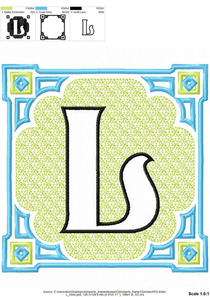 Chinoiseries Classic Embossed Monogram