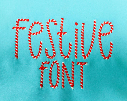 Christmas Santa Candy Cane Font