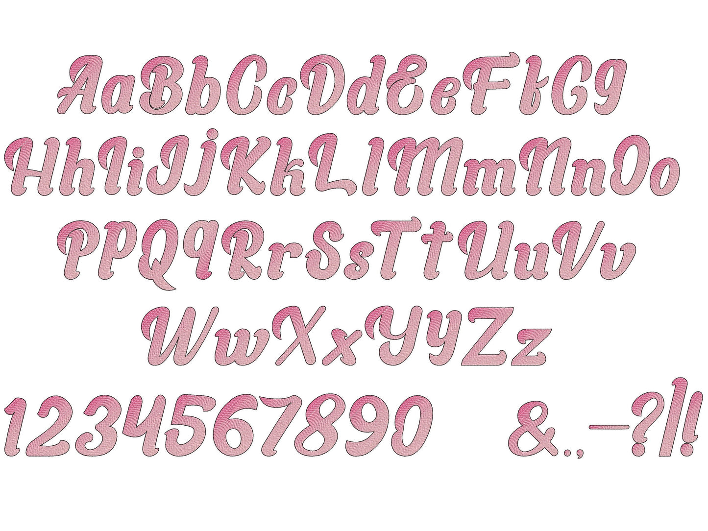 Iridescent 2-Color Gradient Ombre Font