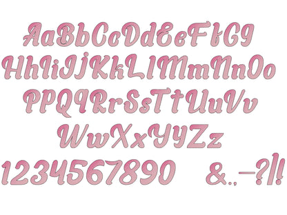 Iridescent 2-Color Gradient Ombre Font