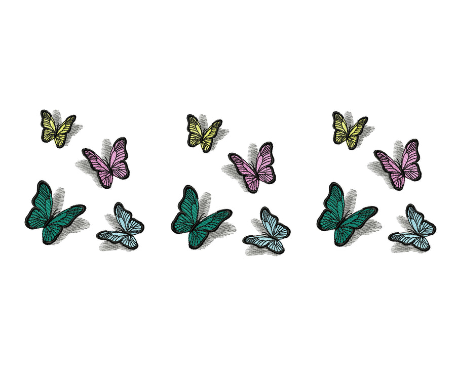 Mini Realistic Butterfly with Shadow