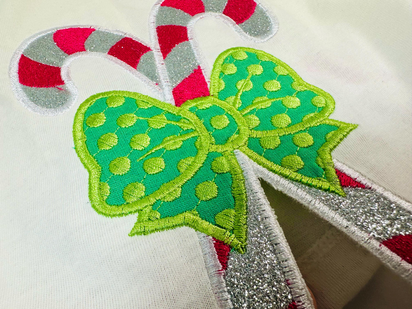 Christmas Candy Side Bow