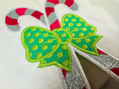 Christmas Candy Side Bow