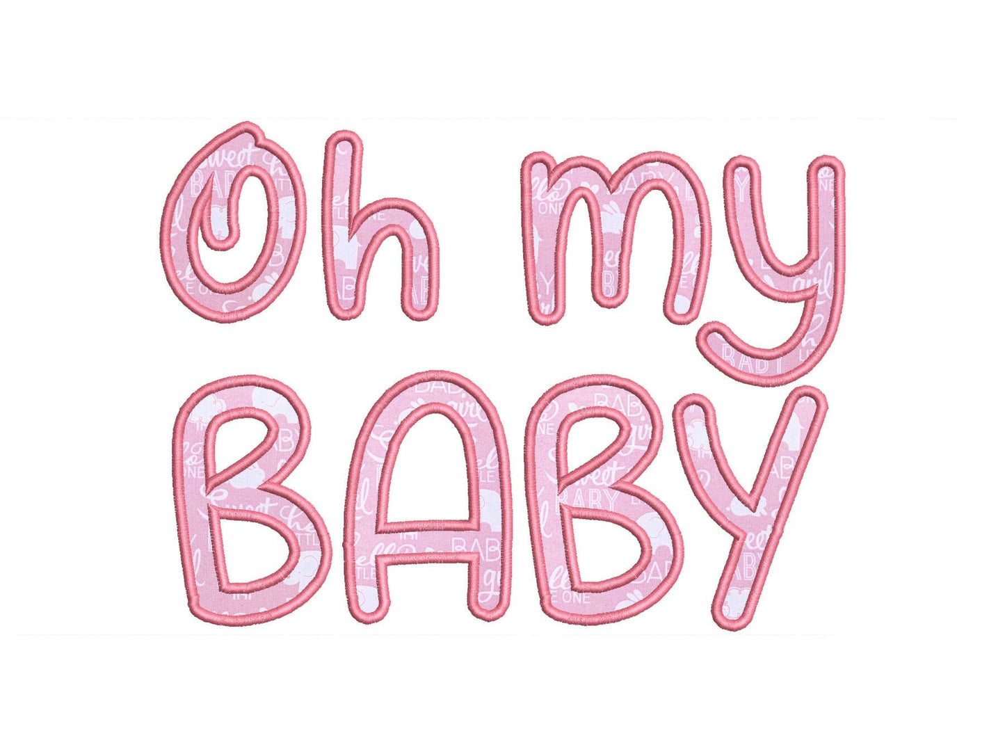 Cute Monogram Font Applique