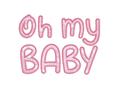 Cute Monogram Font Applique